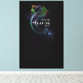 Afdrukken zonnecriskel 2017 Canvas (Insitu (Houten vloer))