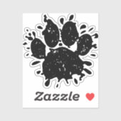 Afdrukken zwart verfplaat verfplaat verf sticker (Vel)