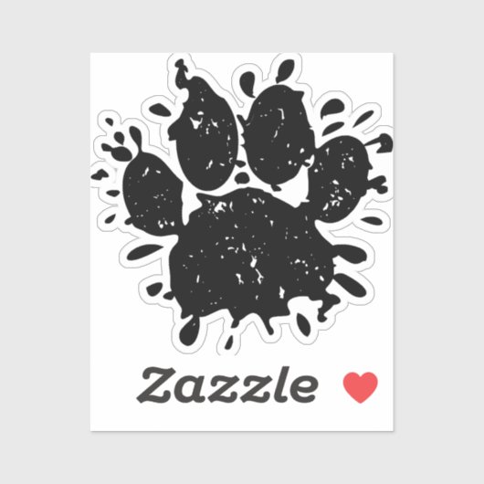 Afdrukken zwart verfplaat verfplaat verf sticker (Vel)