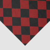 Afdrukken zwart-wit en rood diamant tissuepapier (Detail)