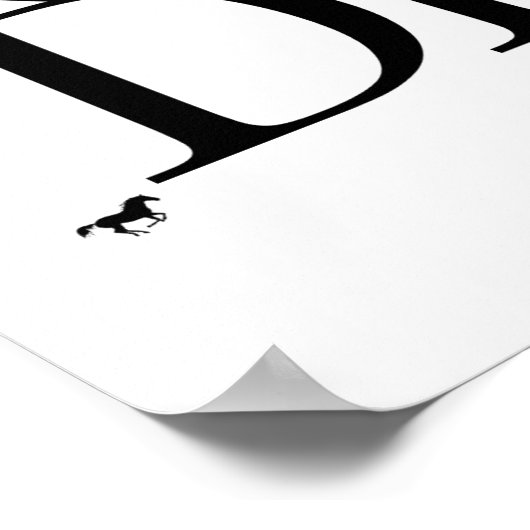 Afdrukken zwart-wit en wit poster (Hoek)