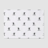 Afdrukken zwart-wit surfmotif grafisch tissuepapier (Voorkant)