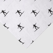 Afdrukken zwart-wit surfmotif grafisch tissuepapier (Detail)