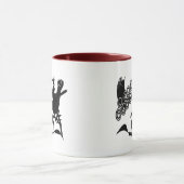 Afdrukkende rand - tweeledige Mok van de Ringer (Midden)