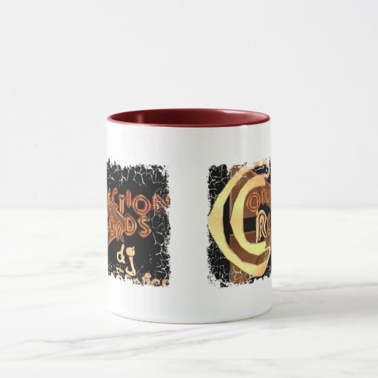 Afdrukkende rand - tweeledige Mok van de Ringer (Midden)