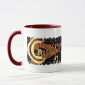 Afdrukkende rand - tweeledige Mok van de Ringer (Links)