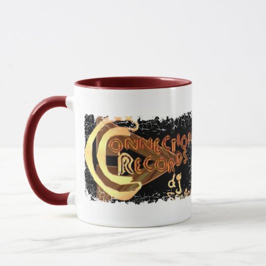 Afdrukkende rand - tweeledige Mok van de Ringer (Links)