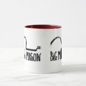 Afdrukkende rand - tweeledige Mok van de Ringer (Midden)