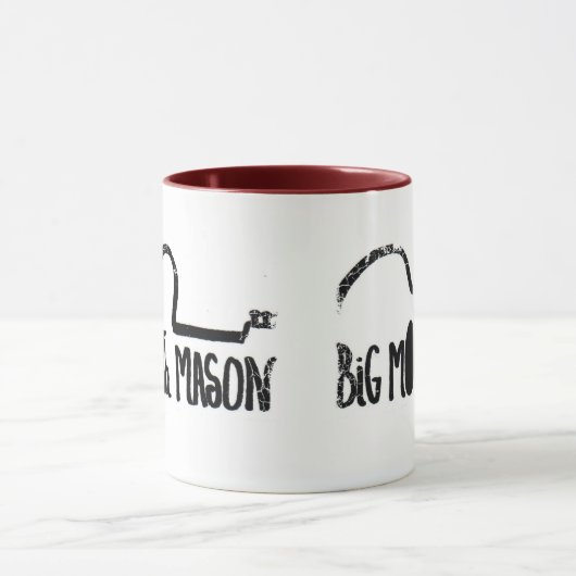 Afdrukkende rand - tweeledige Mok van de Ringer (Midden)