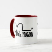 Afdrukkende rand - tweeledige Mok van de Ringer (Voorkant links)