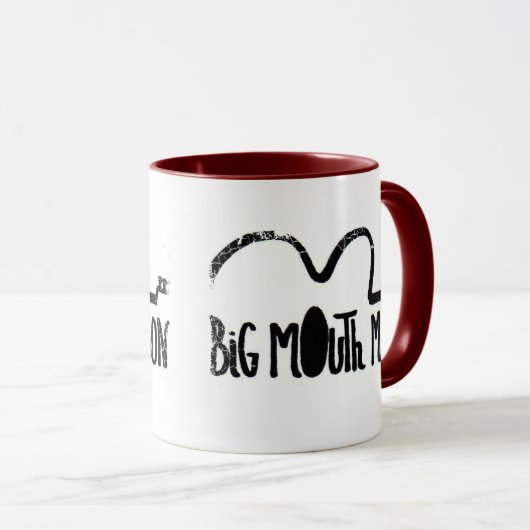 Afdrukkende rand - tweeledige Mok van de Ringer (Voorkant rechts)