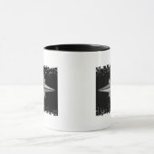 Afdrukkende rand - tweezijdige vinger... - Geperso Mok (Midden)