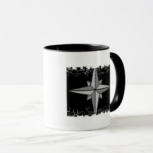 Afdrukkende rand - tweezijdige vinger... - Geperso Mok (Voorkant rechts)