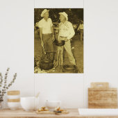 AFDRUKKING COWBOY COOKS POSTER (Keuken)
