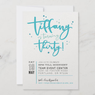 AFDRUKKING DOUANE-INVITATIE voor Tiffany Kaart