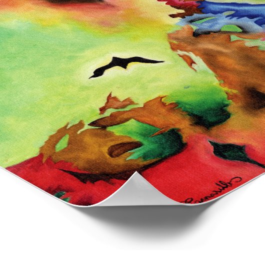 AFDRUKKING "Euphoria"-serie Poster (Hoek)