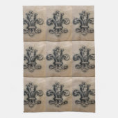  AFDRUKKING VAN FABULOUS FLEUR DE LIS THEEDOEK (Verticaal)