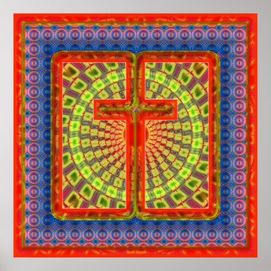 AFDRUKKING VAN HET POSTER VAN HET TERUGKROSS (Voorkant)