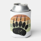 Afdrukklep voor zwart Beer met onderdruk - Sunset Blikjeskoeler (Blikje Voorkant)