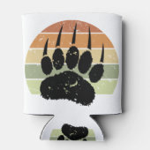 Afdrukklep voor zwart Beer met onderdruk - Sunset Blikjeskoeler (Achterkant)