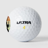 Afdrukklep voor zwart Beer met onderdruk - Sunset Golfballen (Logo)