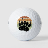 Afdrukklep voor zwart Beer met onderdruk - Sunset Golfballen (Voorkant)