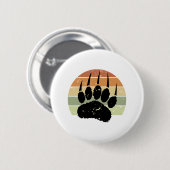 Afdrukklep voor zwart Beer met onderdruk - Sunset Ronde Button 5,7 Cm (Voorkant /achterkant)
