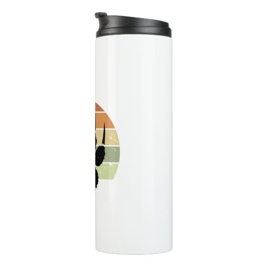 Afdrukklep voor zwart Beer met onderdruk - Sunset Thermosbeker (Geroteerd rechts)