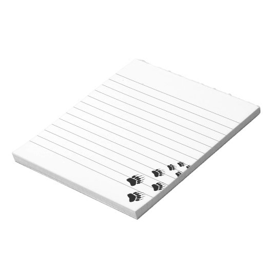 Afdruklaag beer notitieblok (Linkerzijde)