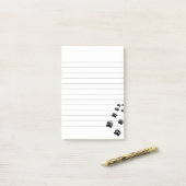 Afdruklaag beer post-it® notes (Op bureau)