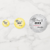 Afdruklampje, klasse 20XX party Silver/Gold Confetti (Voorkanten)