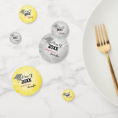 Afdruklampje, klasse 20XX party Silver/Gold Confetti (Groep)