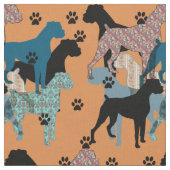 Afdrukmateriaal van Floral Boxer Stof (Close Up)