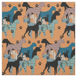 Afdrukmateriaal van Floral Boxer Stof