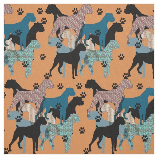 Afdrukmateriaal van Floral Boxer Stof (Swatch)