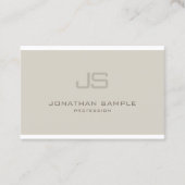 Afdrukmonogram Modern Design Professional Visitekaartje (Voorkant)