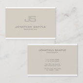 Afdrukmonogram Modern Design Professional Visitekaartje (Voorkant / Achterkant)