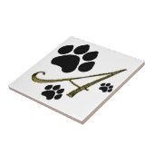 Afdrukmonogram plakken tegeltje (Zijkant)