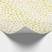 Afdrukmonogram voor roofbruine glitter cheetah cadeaupapier (Hoek)