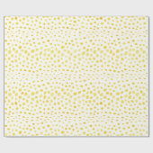 Afdrukmonogram voor roofbruine glitter cheetah cadeaupapier (Vlak)