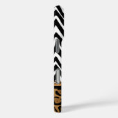 Afdrukmonogram zebra en luipaard Case-Mate iPhone case (Achterkant / Rechts)