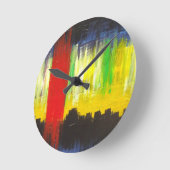 Afdrukmuur voor buitenstaander ronde klok (Hoek)