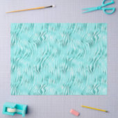 Afdrukontkoppeling Turquoise Metallic Zebra Tissuepapier (Craft)