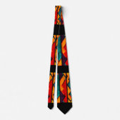 Afdrukontwerp multikleurenpatroon stropdas (Achterkant)