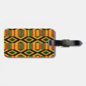 Afdrukontwerp voor Afrikaans multi-kleurenpatroon Bagagelabel (Achterkant horizontaal)