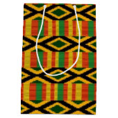 Afdrukontwerp voor Afrikaans multi-kleurenpatroon Medium Cadeauzakje (Achterkant)