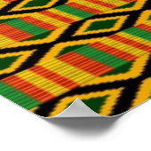 Afdrukontwerp voor Afrikaans multi-kleurenpatroon Poster (Hoek)