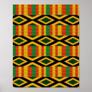 Afdrukontwerp voor Afrikaans multi-kleurenpatroon Poster