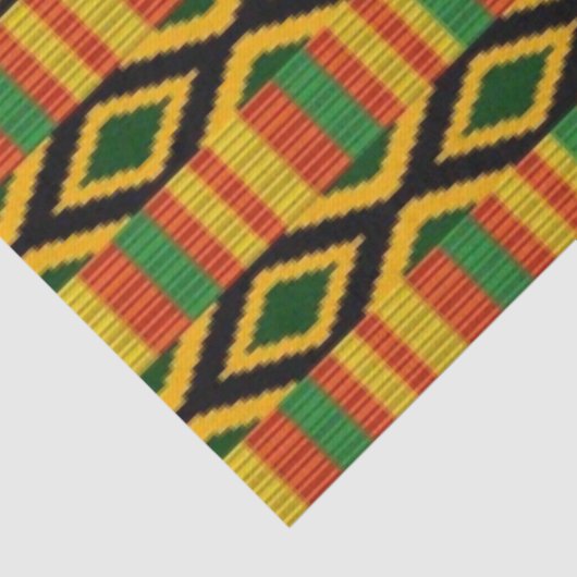 Afdrukontwerp voor Afrikaans multi-kleurenpatroon Tissuepapier (Detail)