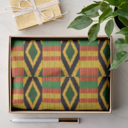 Afdrukontwerp voor Afrikaans multi-kleurenpatroon Tissuepapier (Geschenk)